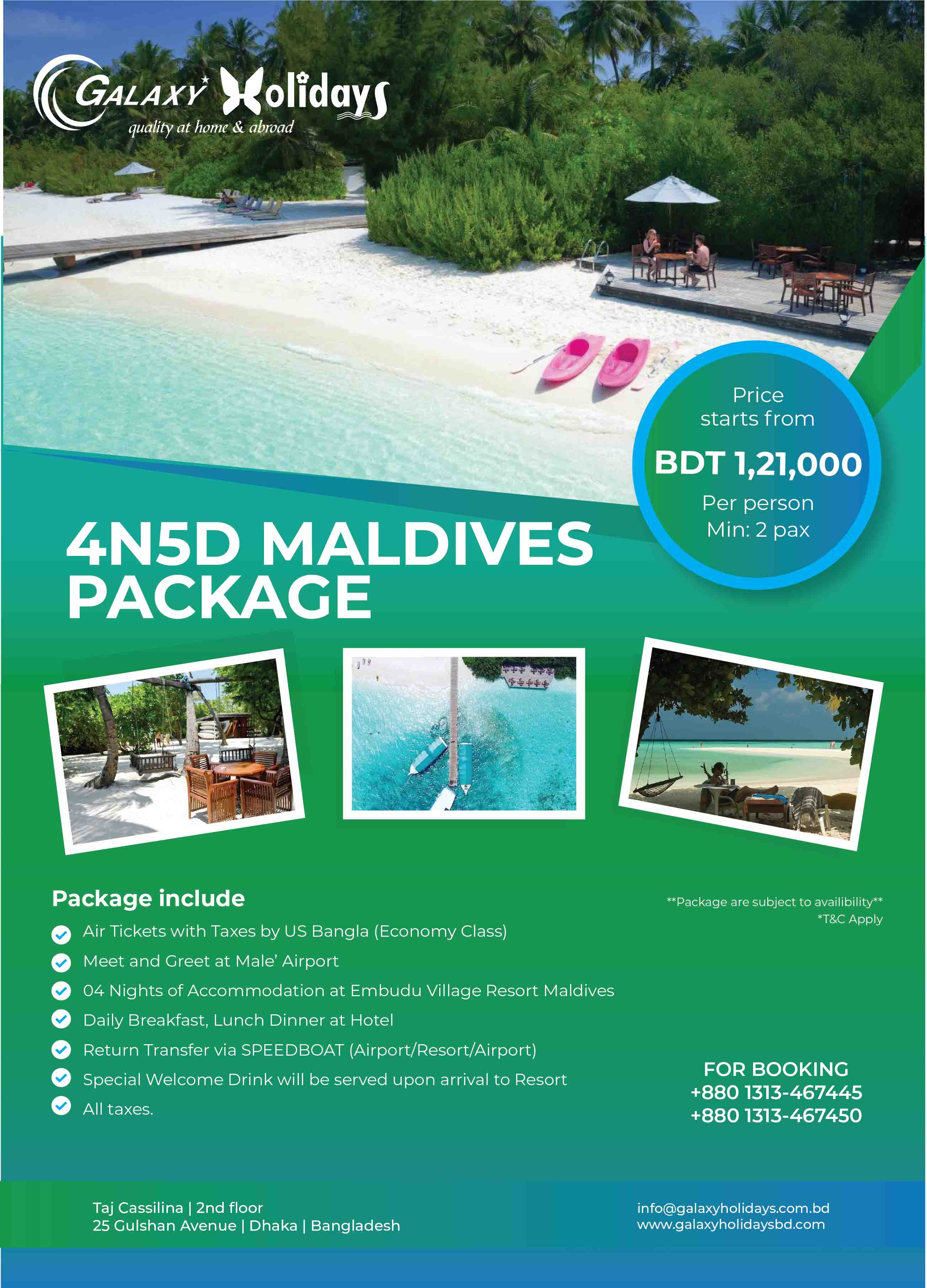 4 Nights 5 Days in Maldives